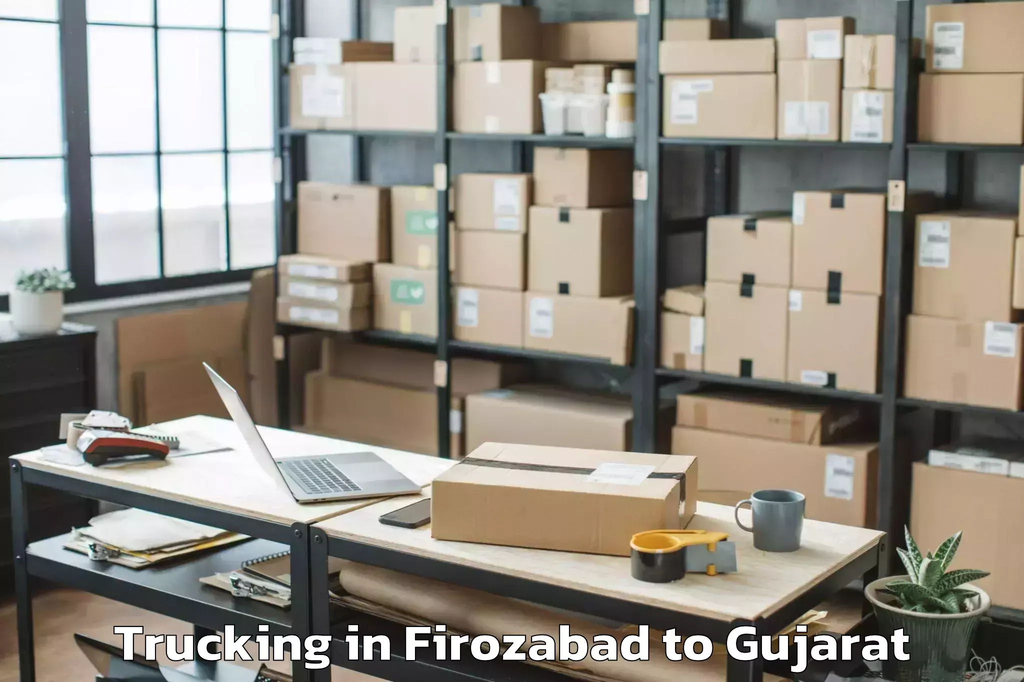 Discover Firozabad to Chanasma Trucking